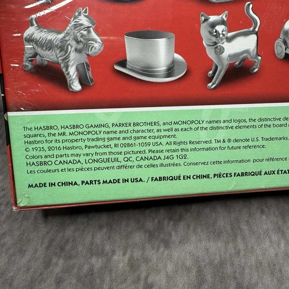 New Sealed 2016 Monopoly New Token Lineup Board Game